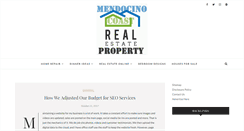 Desktop Screenshot of mendocinocoastproperty.com